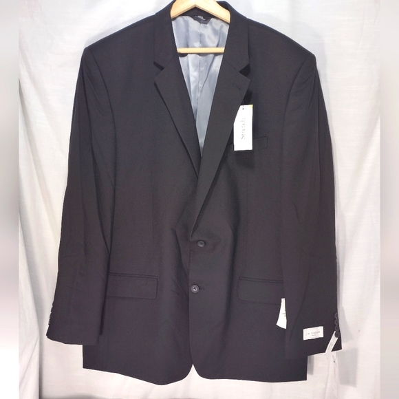 J.M. Haggar Black Classic Fit 48 Long Single Breast Premium Stretch Suit Jacket - Picture 11 of 15